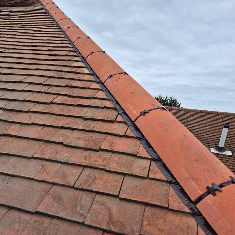 Leaking Ridge Tile Repair, Purley. Merton Roof Repairs