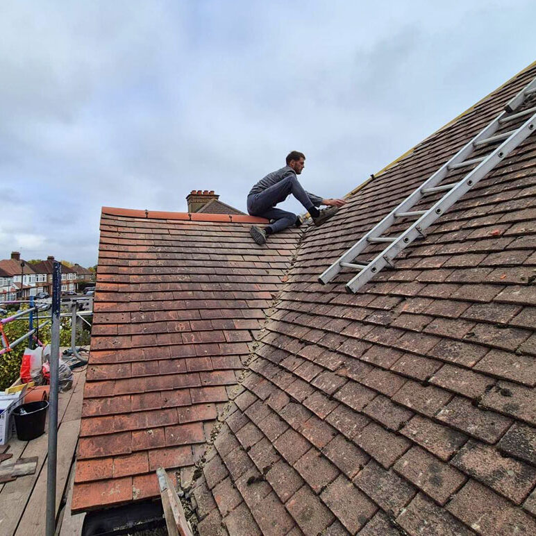 Leaking Ridge Tile Repair, Purley. Tiled Roof Repairs Surrey and South West London. Merton Roof Repairs. Roof Replacement. Roof Repair Cost. Planning permission roof repair UK. Roofer in Croydon. Roofer in Putney. Roofer in Wimbledon. Roofer in Sutton. Roofer in Epsom.