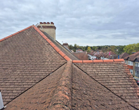 New dry ridge system ridge tiles 2 Leaking Ridge Tile Repair, Purley. Merton Roof Repairs