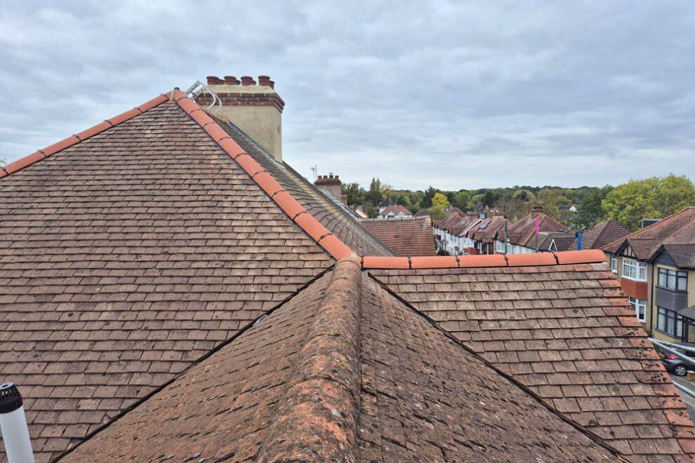 Leaking Ridge Tile Repair, Purley. Merton Roof Repairs